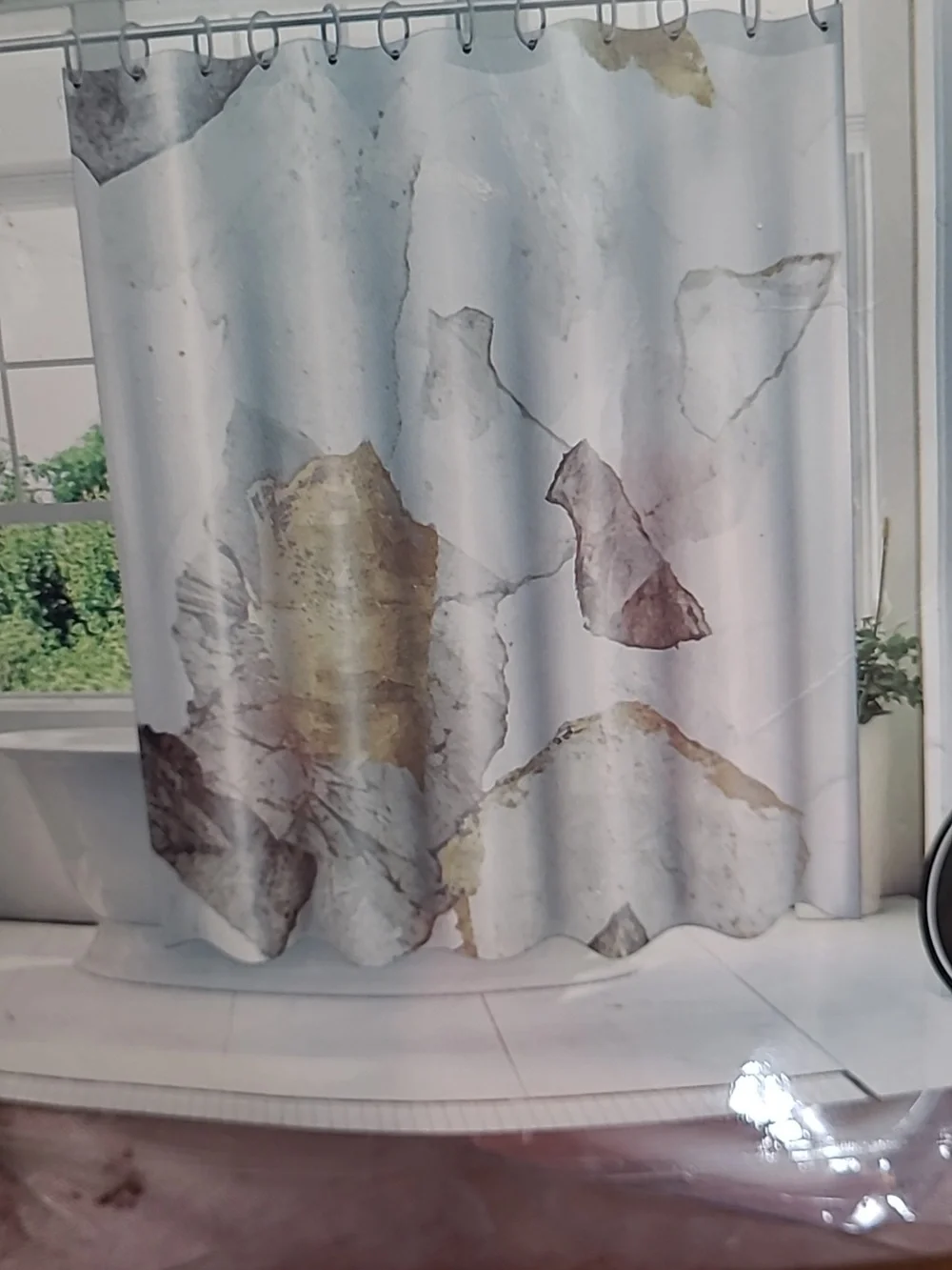 New with tags! Studio Amplified 71 x 74 abstract modern shower curtain